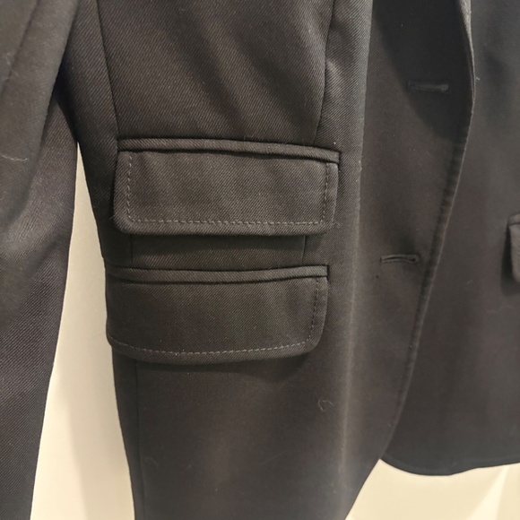 Black J. Crew Women’s School Boy Blazer, Wool Size 4 - Picture 2 of 7